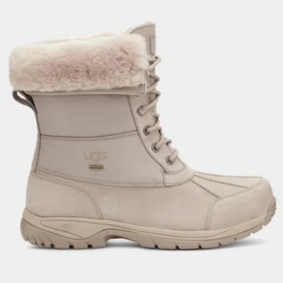 UGG Butte Mono Waterproof Boots in Putty - Picture 1 of 7